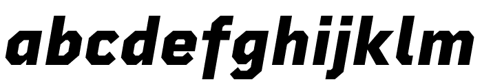 Rigid Square ExtraBold Italic Font LOWERCASE