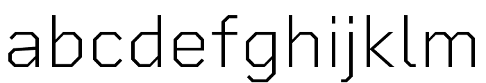 Rigid Square ExtraLight Font LOWERCASE