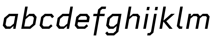 Rigid Square Italic Font LOWERCASE