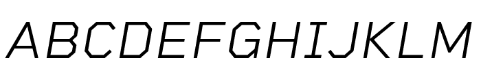 Rigid Square Light Italic Font UPPERCASE
