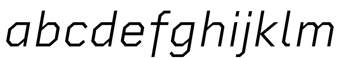 Rigid Square Light Italic Font LOWERCASE