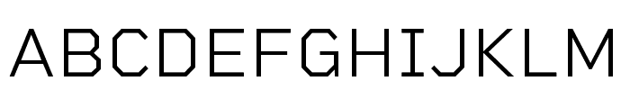 Rigid Square Light Font UPPERCASE