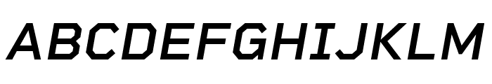 Rigid Square SemiBold Italic Font UPPERCASE