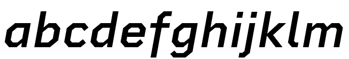 Rigid Square SemiBold Italic Font LOWERCASE