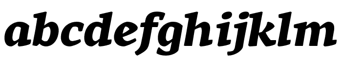 Rival ExtraBold Italic Font LOWERCASE