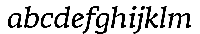 Rival Regular Italic Font LOWERCASE