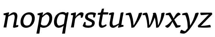 Rival Regular Italic Font LOWERCASE