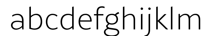 Rival Sans ExtraLight Font LOWERCASE