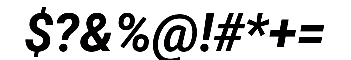 Roboto Condensed Bold Italic Font OTHER CHARS