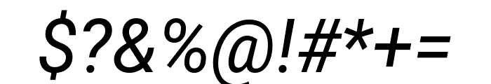 Roboto Mono Italic Font OTHER CHARS