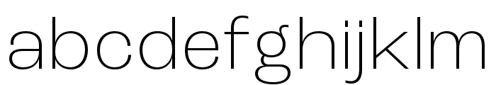 Roc Grotesk Compressed ExtraLight Font LOWERCASE