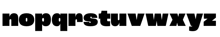 Roc Grotesk ExtraWide Heavy Font LOWERCASE