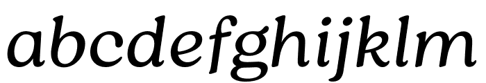 Roca Light Italic Font LOWERCASE