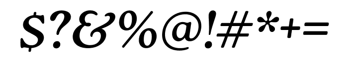 Roca Regular Italic Font OTHER CHARS