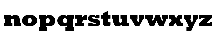 Rockwell Std Extra Bold Font LOWERCASE