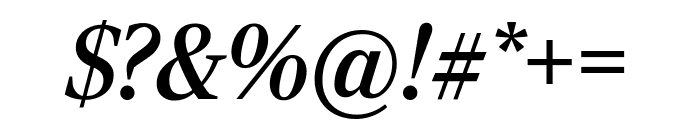 Rocky MediumItalic Font OTHER CHARS
