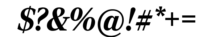 RockyCond BlackItalic Font OTHER CHARS