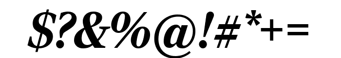 RockyExtraCond BlackItalic Font OTHER CHARS