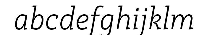 Rogliano Light Italic Font LOWERCASE