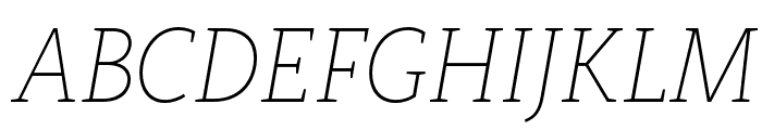 Rogliano Thin Italic Font UPPERCASE