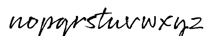Rollerscript Smooth Font LOWERCASE