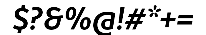 Ronnia Cond SemiBold Italic Font OTHER CHARS
