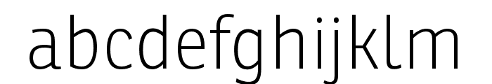 Ronnia Condensed Light Italic Font LOWERCASE