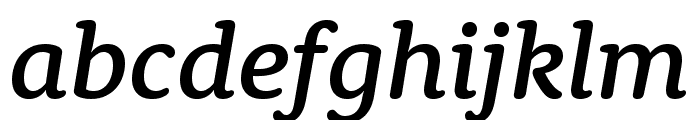 Rooney Medium Italic Font LOWERCASE