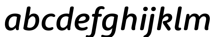 RooneySans Medium Italic Font LOWERCASE