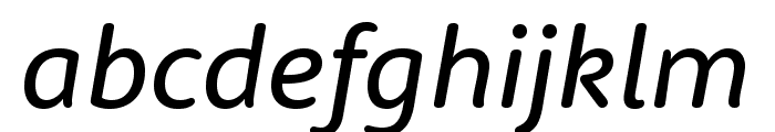 RooneySans Regular Italic Font LOWERCASE