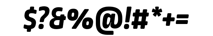Ropa Soft Pro ExtraBold Italic Font OTHER CHARS