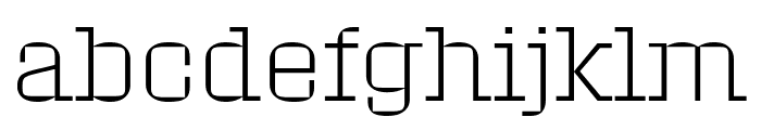 Roster Extra Light Font LOWERCASE