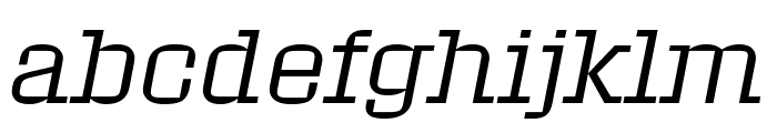 Roster Narrow Light Italic Font LOWERCASE