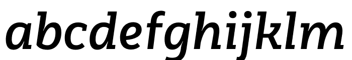 Rothwood DemiBold Italic Font LOWERCASE