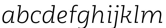 Rothwood Light Italic Font LOWERCASE