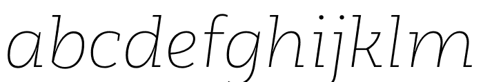 Rothwood Thin Italic Font LOWERCASE