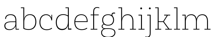Rothwood Thin Font LOWERCASE