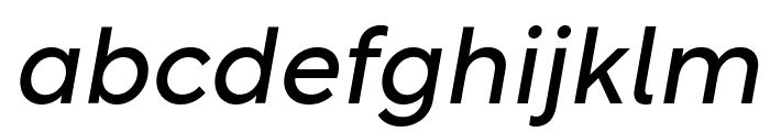 Rotunda Italic Variable Regular Font LOWERCASE