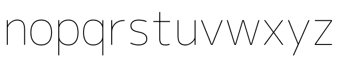 Rounded M+ 1c Thin Font LOWERCASE