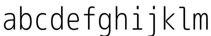 Rounded M+ 1m Light Font LOWERCASE