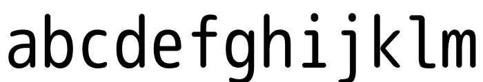 Rounded M+ 1m Regular Font LOWERCASE