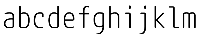 Rounded M+ 1mn Light Font LOWERCASE