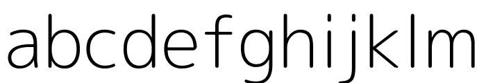 Rounded M+ 1p Light Font LOWERCASE