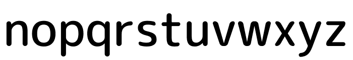Rounded M+ 2c Medium Font LOWERCASE