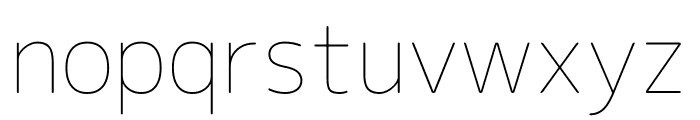 Rounded M+ 2c Thin Font LOWERCASE