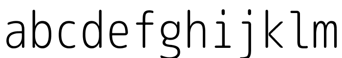 Rounded M+ 2m Light Font LOWERCASE