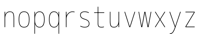 Rounded M+ 2m Thin Font LOWERCASE