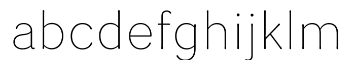 Router Extralight Font LOWERCASE