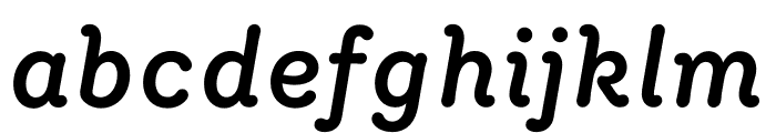 Router Medium Italic Font LOWERCASE