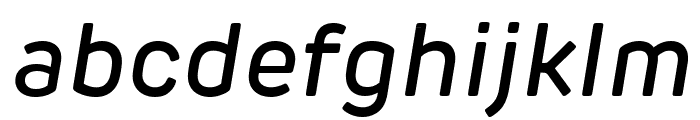 Rubrik Edge New Medium Italic Font LOWERCASE